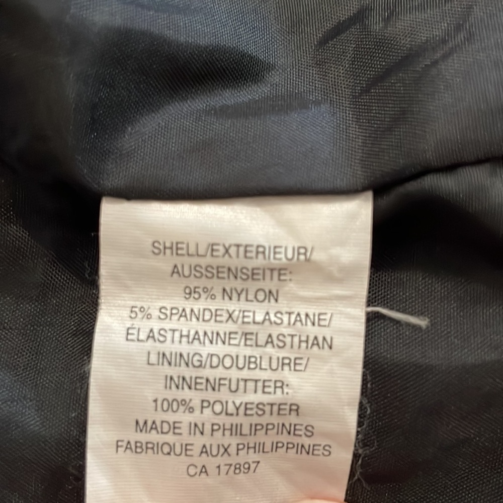 GAP Black Nylon Dress Coat Size Large - Picture 15 of 15